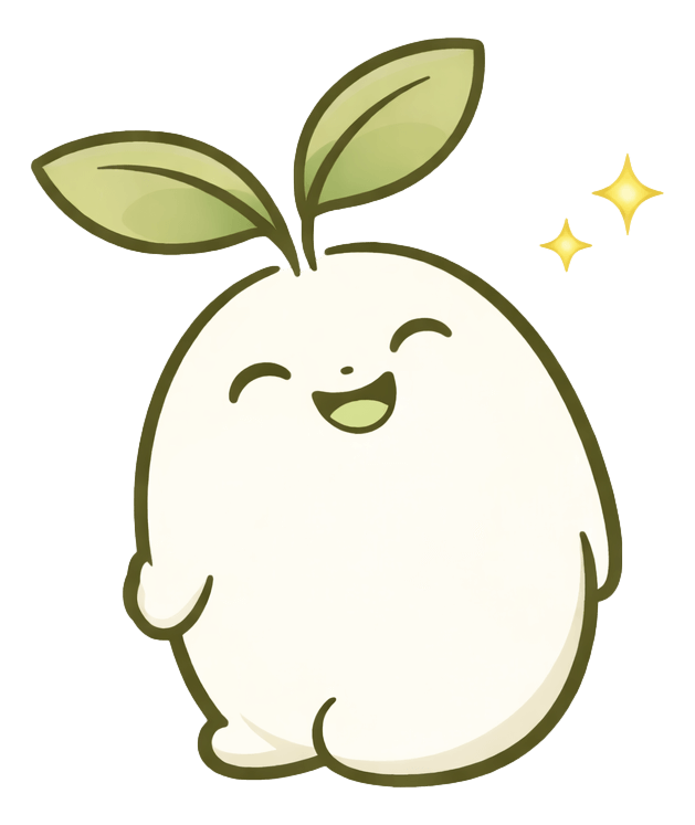 Tushti Mascot with sparkles